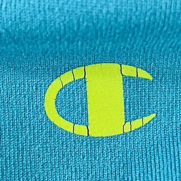 Womens Champion PowerTrain Power Flex Blue Green Full Zip Jacket Size Small - Picture 6 of 7